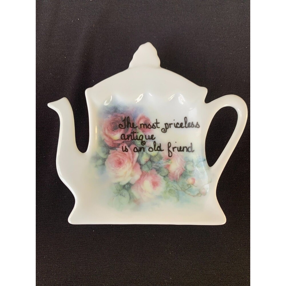 Vintage Tea Bag Holder Most Priceless Antique is an Old Friend Tea Pot